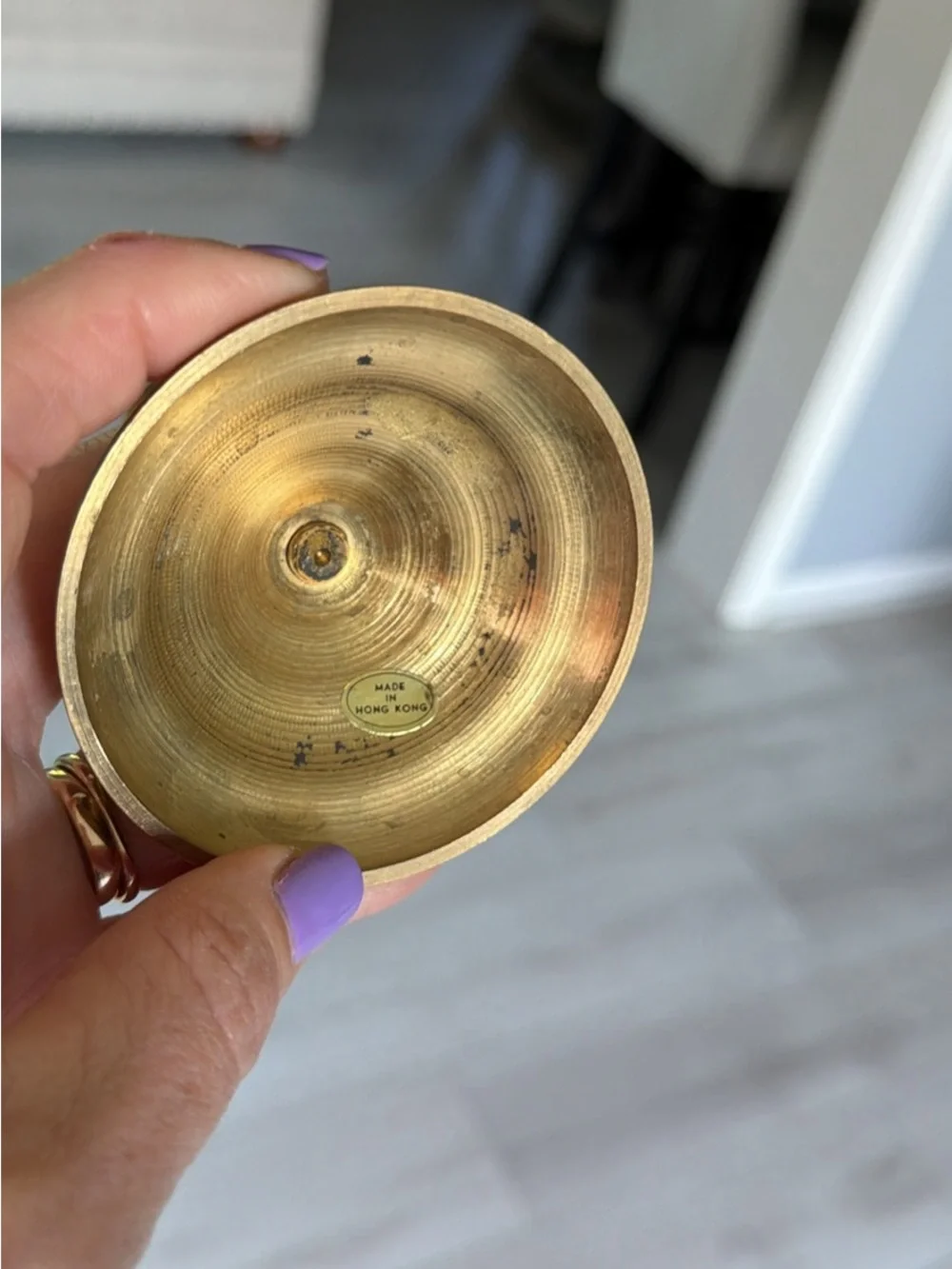 Sunflower Decorative Taper Candles w/Vintage Brass holders- Set of 2